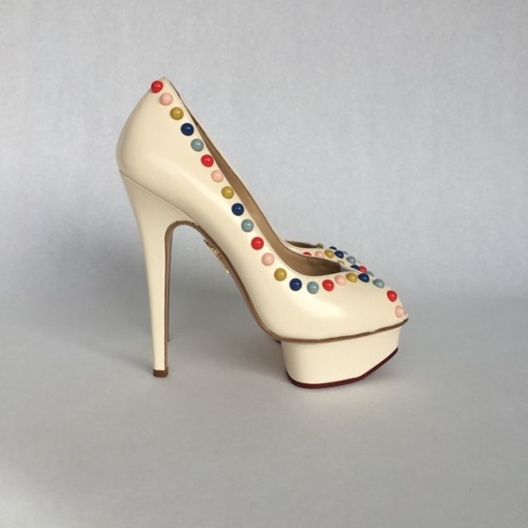 Charlotte Olympia Daphne Studs Platform Heels - Picture 5 of 8